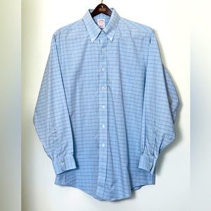 Brooks Brothers Men’s Traditional Fit Plaid Button Up Shirt 16.5 /‎ 34